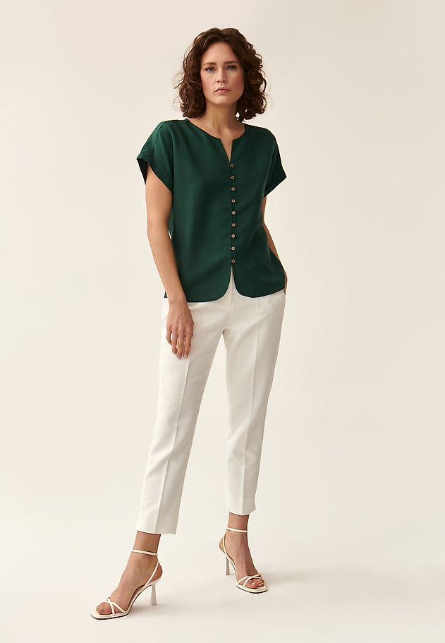LADIES' BUTTONED-DOWN BLOUSE SAMANTO LADIES' BUTTONED-DOWN BLOUSE SAMANTO GREEN 2