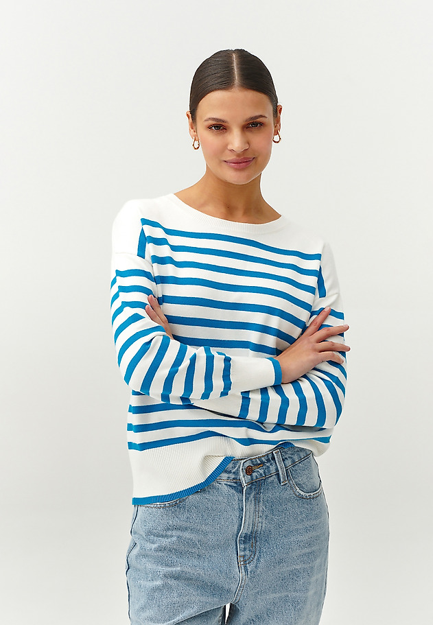LADIES’ OVERSIZED STRIPED SWEATER - MIRO LADIES’ OVERSIZED STRIPED SWEATER - MIRO MULTIKOLOR 5