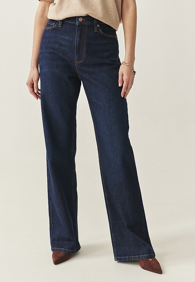 PANTALONI LARGI DIN DENIM - RISO PANTALONI LARGI DIN DENIM - RISO BLEUMARIN 3