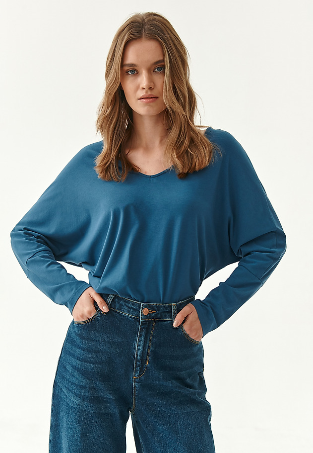 LADIES' KIMONO BLOUSE SELENA LADIES' KIMONO BLOUSE SELENA BLUE 1