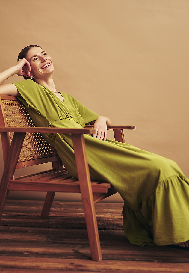 ROBE MAXI S PRLETI - IMMA CZ ROBE MAXI S PRLETI - IMMA CZ ZELENA 1