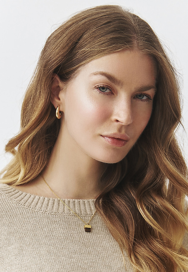 QUARTZ NECKLACE — TIGERY QUARTZ NECKLACE — TIGERY ZŁOTY 1