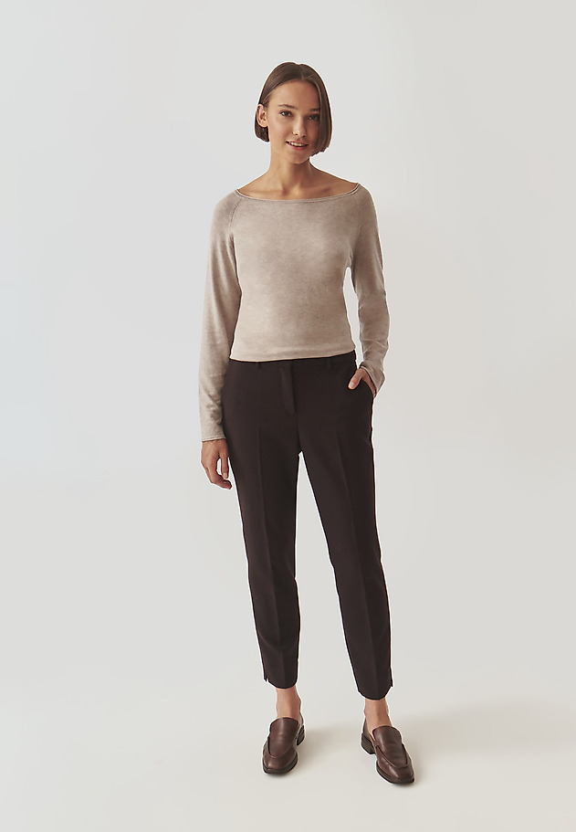 PANTALONI DE DAMĂ, DIN ȚESĂTURĂ, CU CROIALĂ CLASICĂ - KOLIANA PANTALONI DE DAMĂ, DIN ȚESĂTURĂ, CU CROIALĂ CLASICĂ - KOLIANA MARO 4