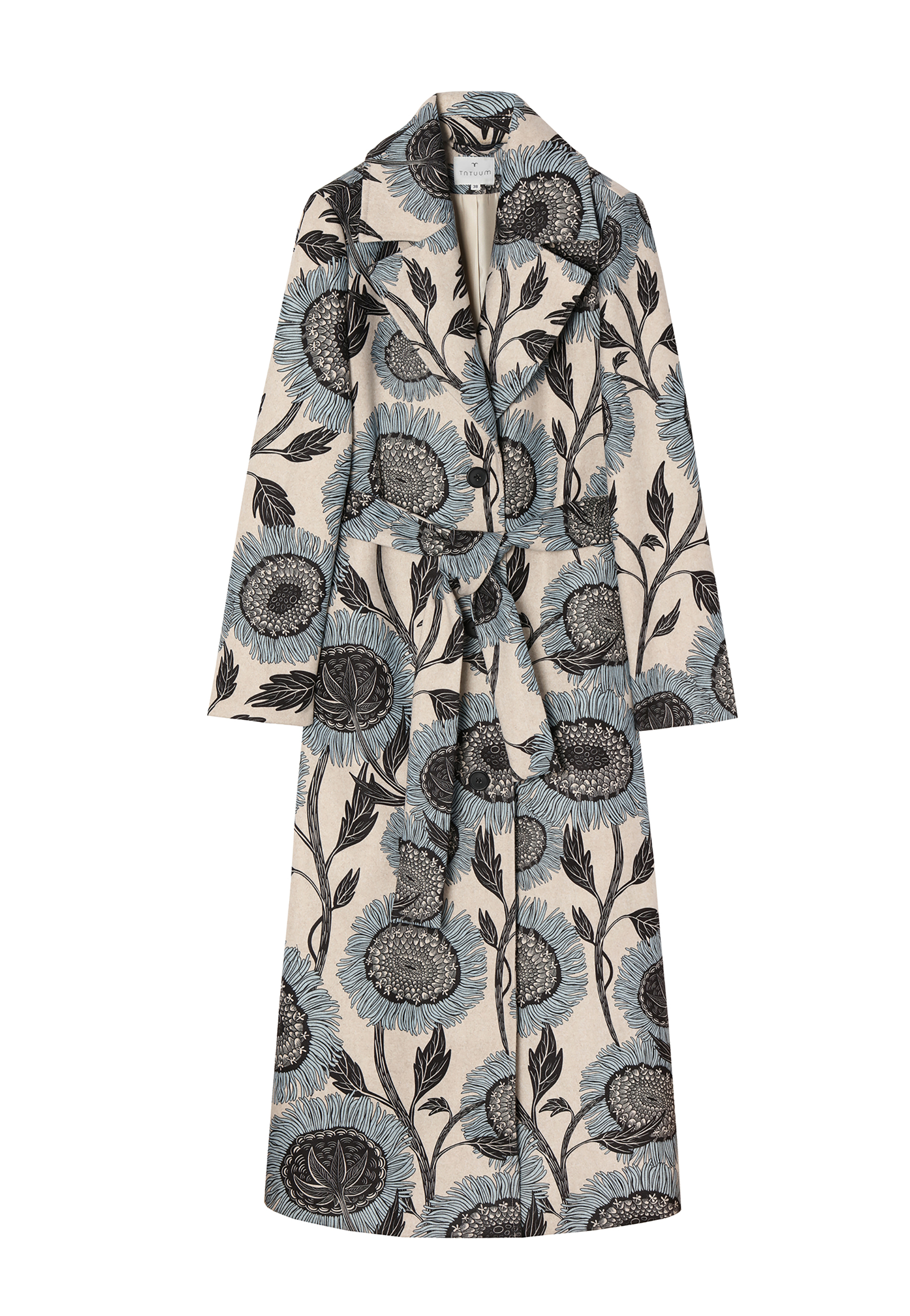 DÁMSKÝ OVERSIZE KABÁT SE VZOREM SLUNEČNIC ANAMO