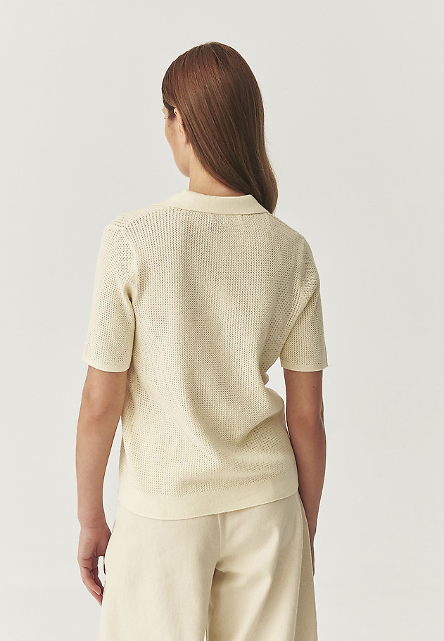 BLOUSE IN COTTON YARN WITH SILK BLEND - SONAR BLOUSE IN COTTON YARN WITH SILK BLEND - SONAR ŻÓŁTY 2