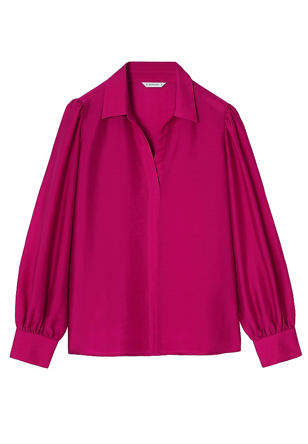 CREPE BLOUSE WITH VISCOSE - LANA CREPE BLOUSE WITH VISCOSE - LANA PINK 8