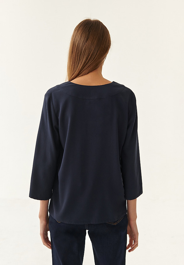 WATER-LIKE LADIES' BLOUSE SIMPLENA WATER-LIKE LADIES' BLOUSE SIMPLENA NAVY BLUE 4