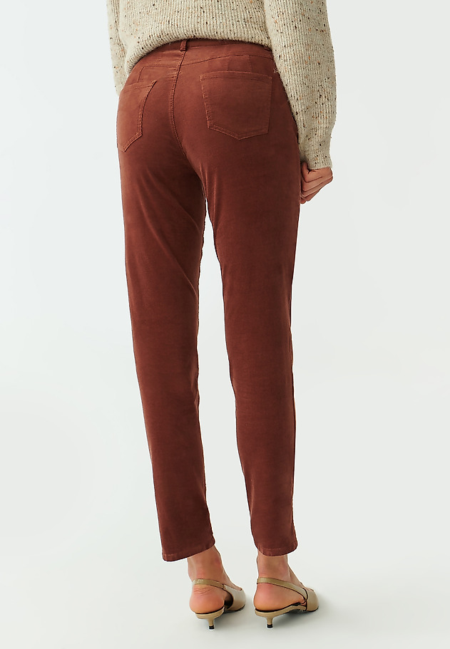 LADIES’ CORDUROY TROUSERS ZORIA LADIES’ CORDUROY TROUSERS ZORIA BRĄZOWY 3