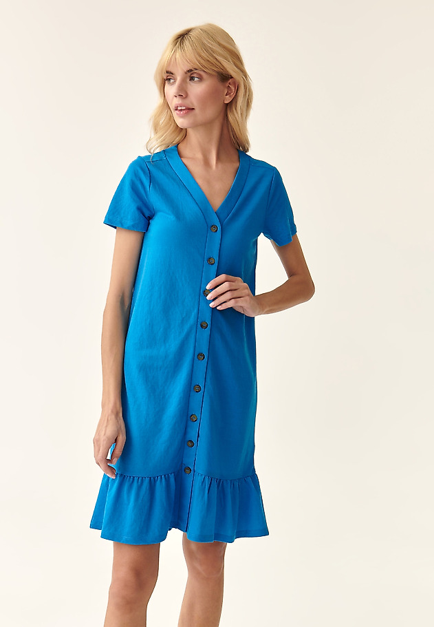 MINI RUFFLE DRESS APIANA MINI RUFFLE DRESS APIANA NIEBIESKI 2