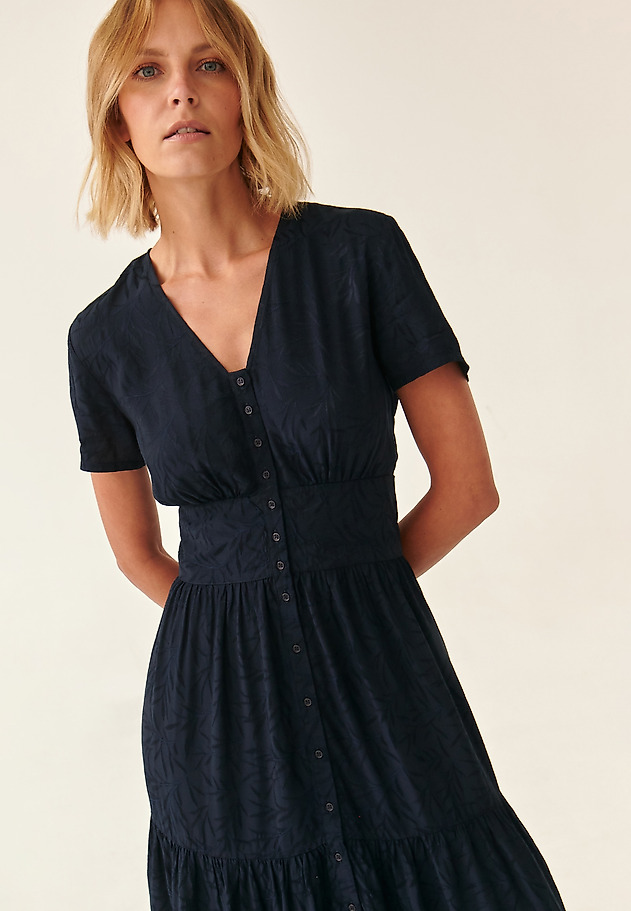 LADIES' SHORT-SLEEVE DRESS KAMDI 2 LADIES' SHORT-SLEEVE DRESS KAMDI 2 NAVY BLUE 4