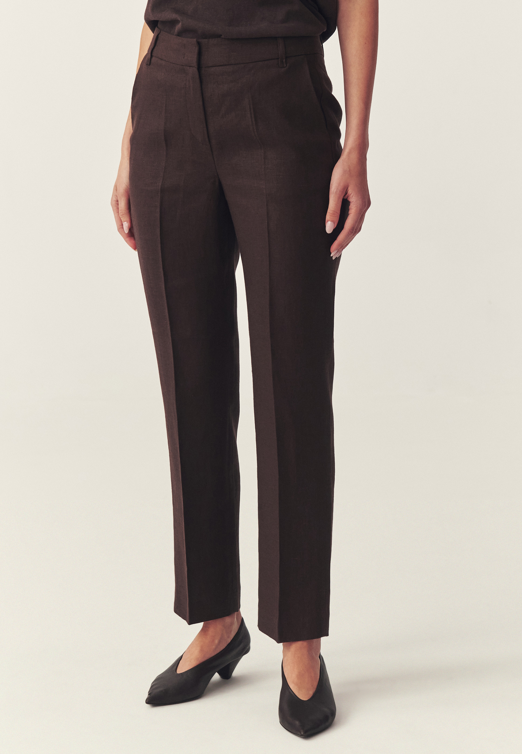 SUIT TROUSERS MADE OF LINEN - LANKA