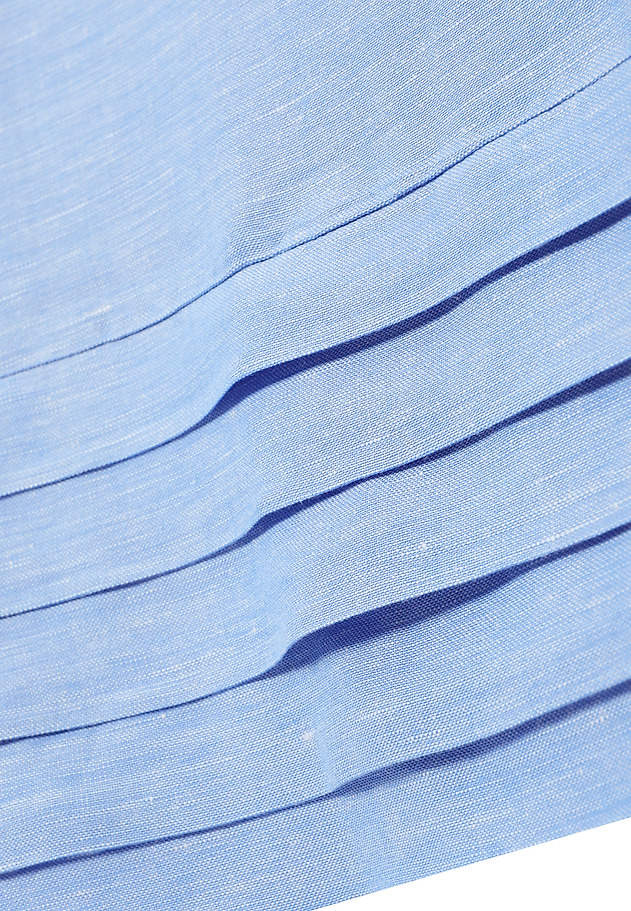 CLASSIC DRESS WITH LINEN - TWIGI CLASSIC DRESS WITH LINEN - TWIGI NIEBIESKI 7
