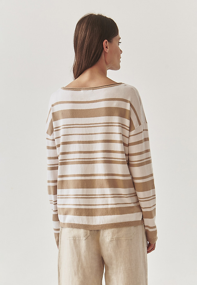LADIES’ SWEATER IN IRREGULAR STRIPES PATTERN - STRIPPI LADIES’ SWEATER IN IRREGULAR STRIPES PATTERN - STRIPPI MULTIKOLOR 3