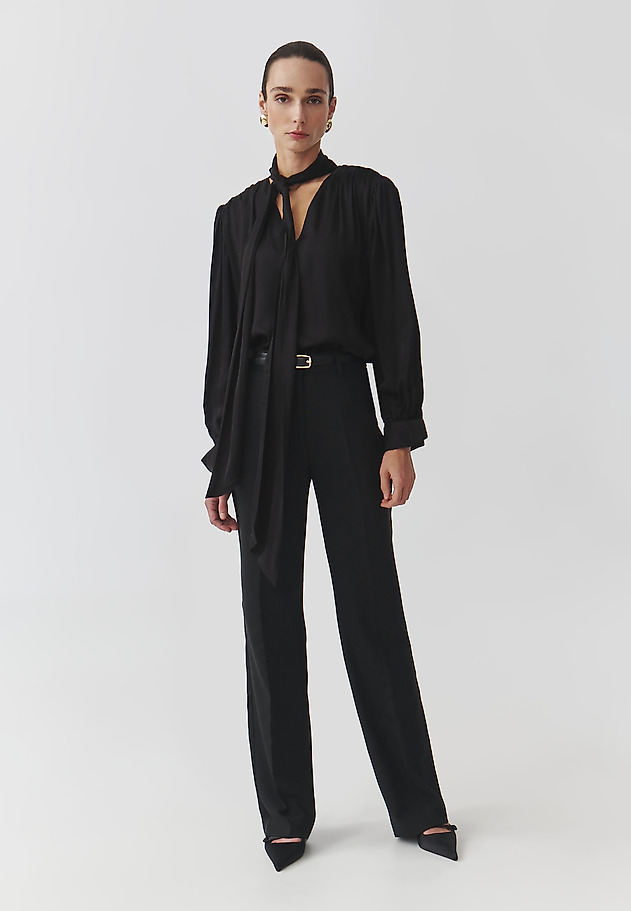 LADIES' STYLISH WOVEN TROUSERS — SASKO LADIES' STYLISH WOVEN TROUSERS — SASKO CZARNY 1