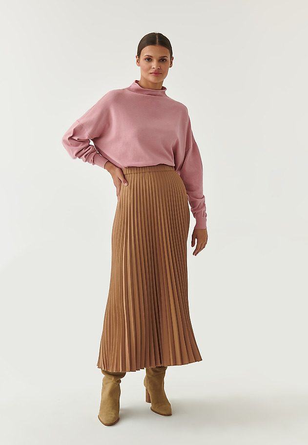 LADIES' OVERSIZED PULLOVER WITH MOCK TURTLENECK NAVI LADIES' OVERSIZED PULLOVER WITH MOCK TURTLENECK NAVI PINK 4