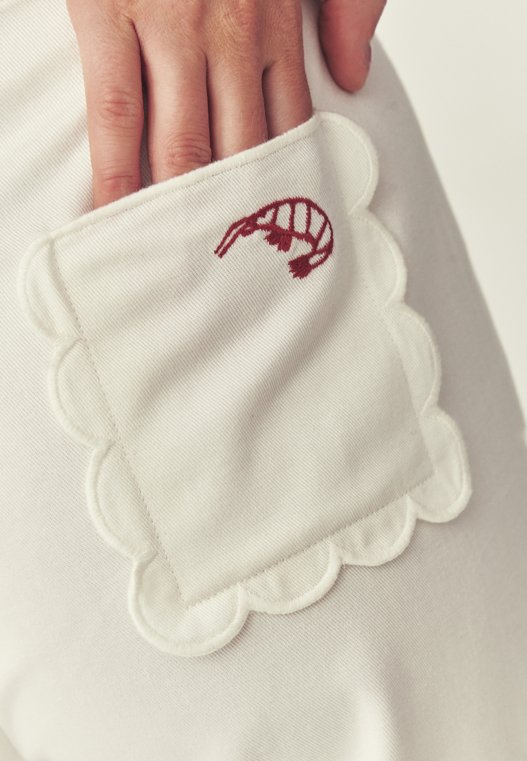 BAVLNĚNÉ KALHOTY S OZDOBNÝM ZPRACOVÁNÍM – AIGUA ECRU 2