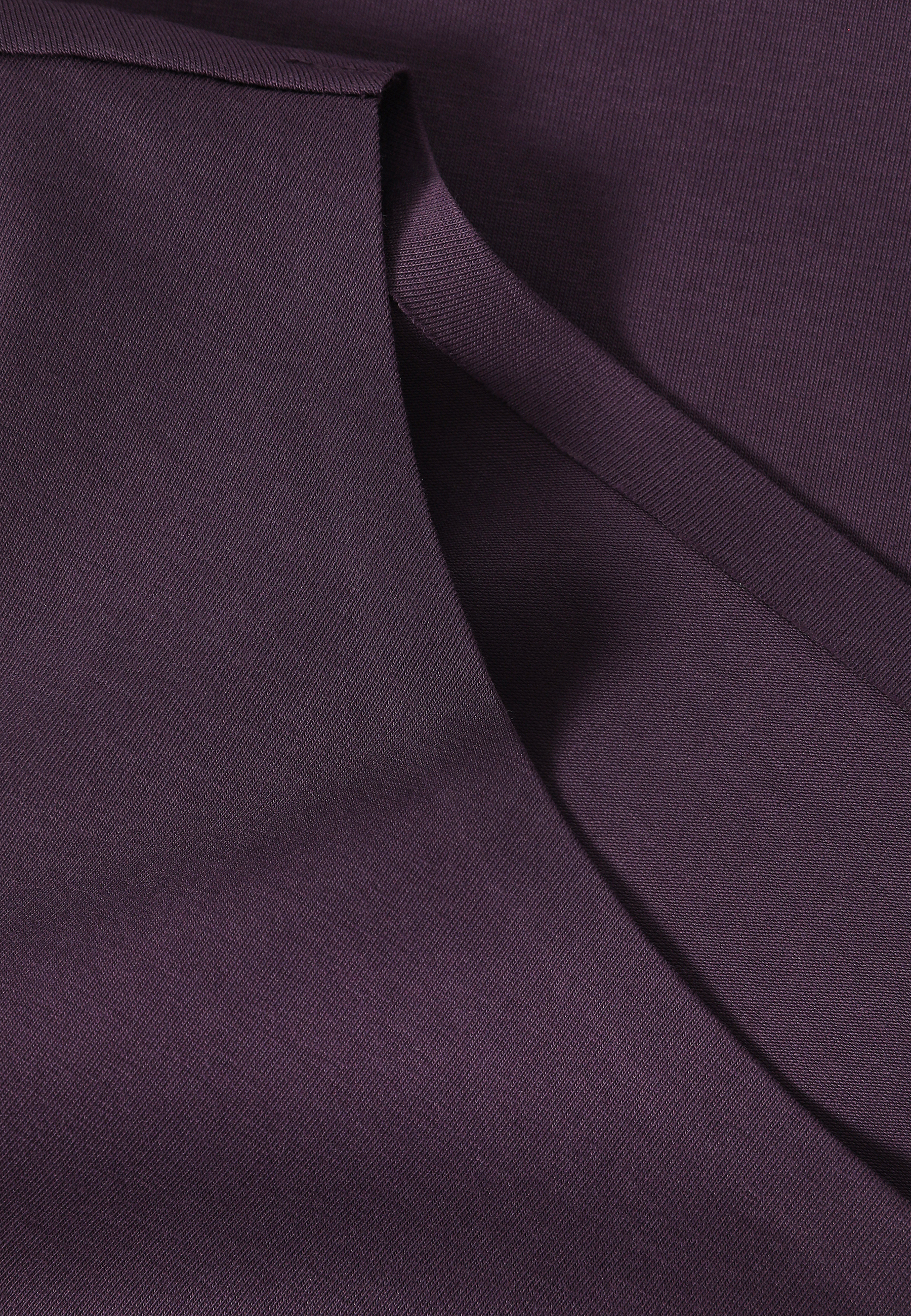 DOPASOWANA BLUZKA Z KLEJONYM WYKOŃCZENIEM - MIKAJA 3 FIOLETOWY 2