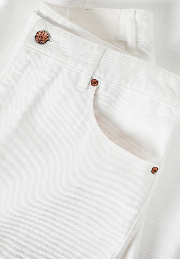 PANTALONI DIN DENIM, CU CRAC LARG — RISO 1 PANTALONI DIN DENIM, CU CRAC LARG — RISO 1 ALB 4