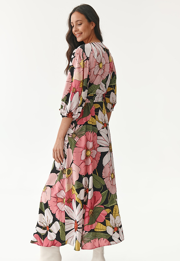 LADIES' FLORAL WRAP DRESS POLIKA LADIES' FLORAL WRAP DRESS POLIKA MULTIKOLOR 2