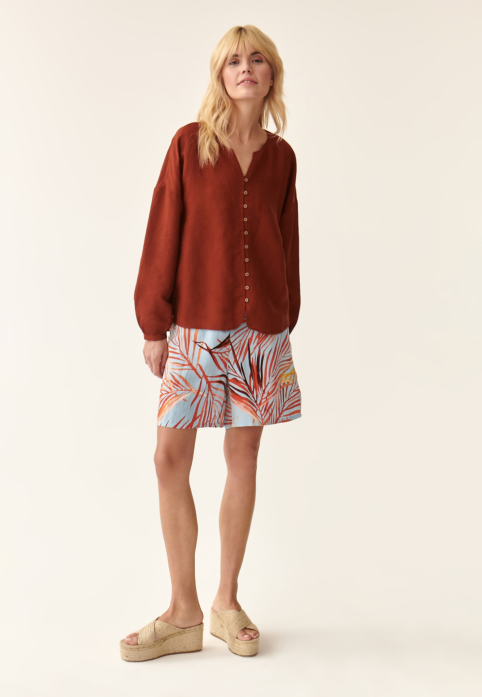 LADIES' PRINTED SHORTS SZORI LADIES' PRINTED SHORTS SZORI MULTICOLOR 88335