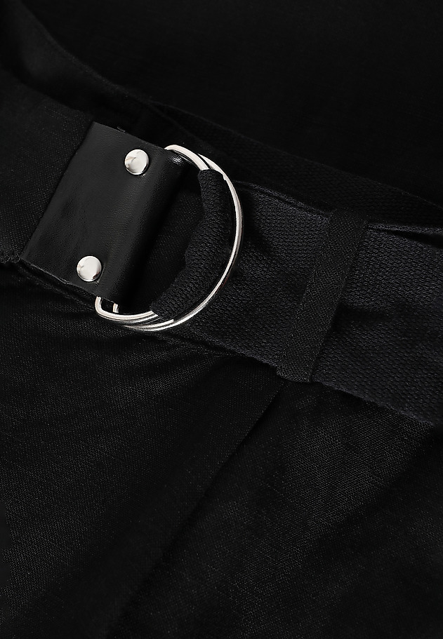 LADIES’ TROUSERS WITH BUILT-IN BELT - KOSO LADIES’ TROUSERS WITH BUILT-IN BELT - KOSO BLACK 6