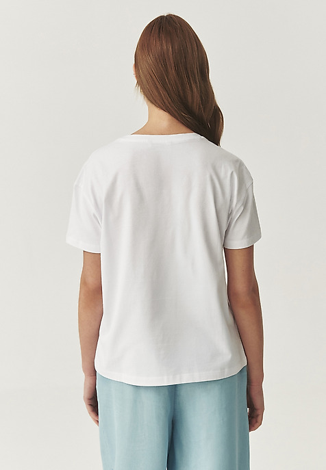 TRICOU DIN BUMBAC - MALATI 2 ALB 2