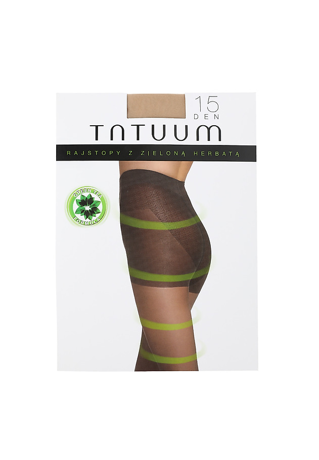 WYSZCZUPLAJĄCE RAJSTOPY Z ZIELONĄ HERBATĄ SLIM BODY WYSZCZUPLAJĄCE RAJSTOPY Z ZIELONĄ HERBATĄ SLIM BODY BRĄZOWY 1