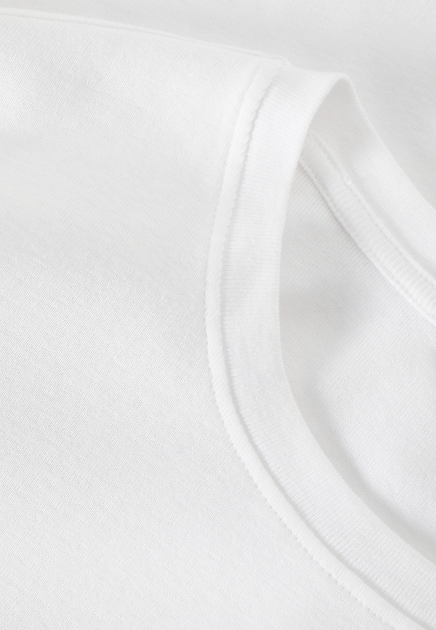 BAWEŁNIANY T-SHIRT Z KRÓTKIM RĘKAWEM — KIRI BAWEŁNIANY T-SHIRT Z KRÓTKIM RĘKAWEM — KIRI BIAŁY 3