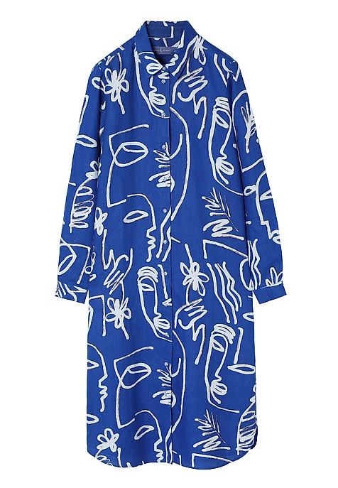 LADIES’ PATTERNED SHIRT DRESS - MEKO 1 MULTICOLOR 2