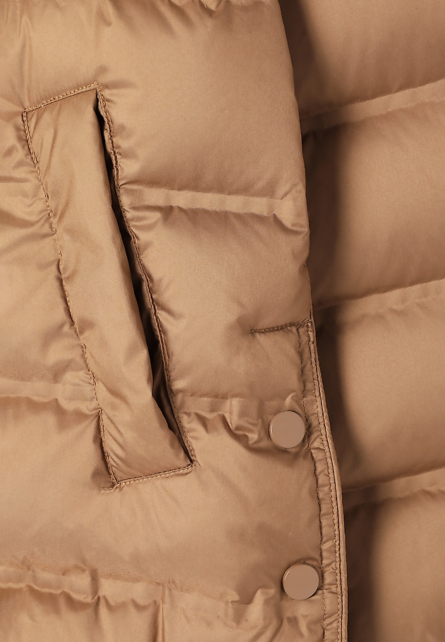 LADIES' PRESS STUDS DOWN JACKET - MARANTINA LADIES' PRESS STUDS DOWN JACKET - MARANTINA BEIGE 8