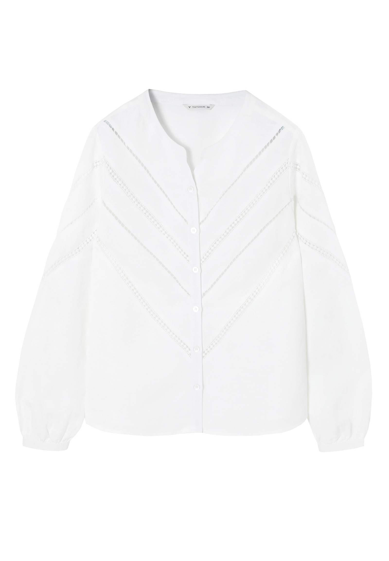 BLUZA IZ LANENIH IN VISKOZNIH TPUH Z VEZENJEM - CASSIA BLUZA IZ LANENIH IN VISKOZNIH TPUH Z VEZENJEM - CASSIA BELA 108623