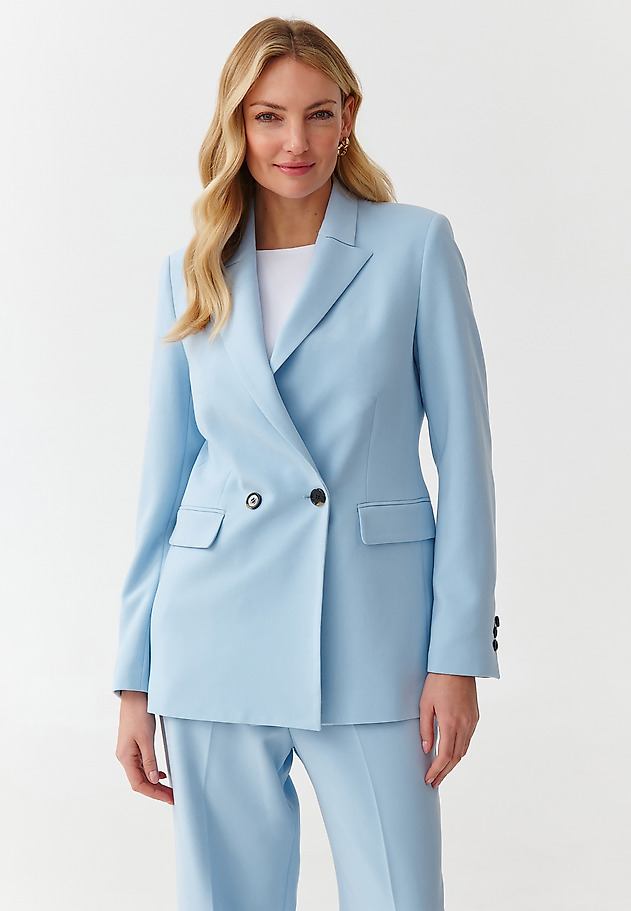 DOUBLE-BREASTED LADIES’ BLAZER - ADRIANNA DOUBLE-BREASTED LADIES’ BLAZER - ADRIANNA BLUE 3