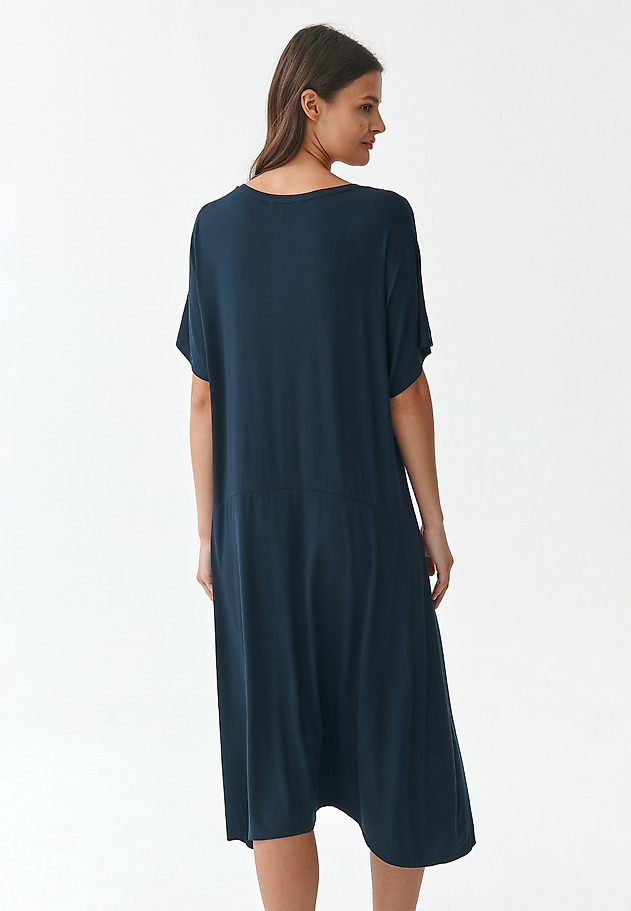 FLARED DRESS MARSO 1 FLARED DRESS MARSO 1 NAVY BLUE 2