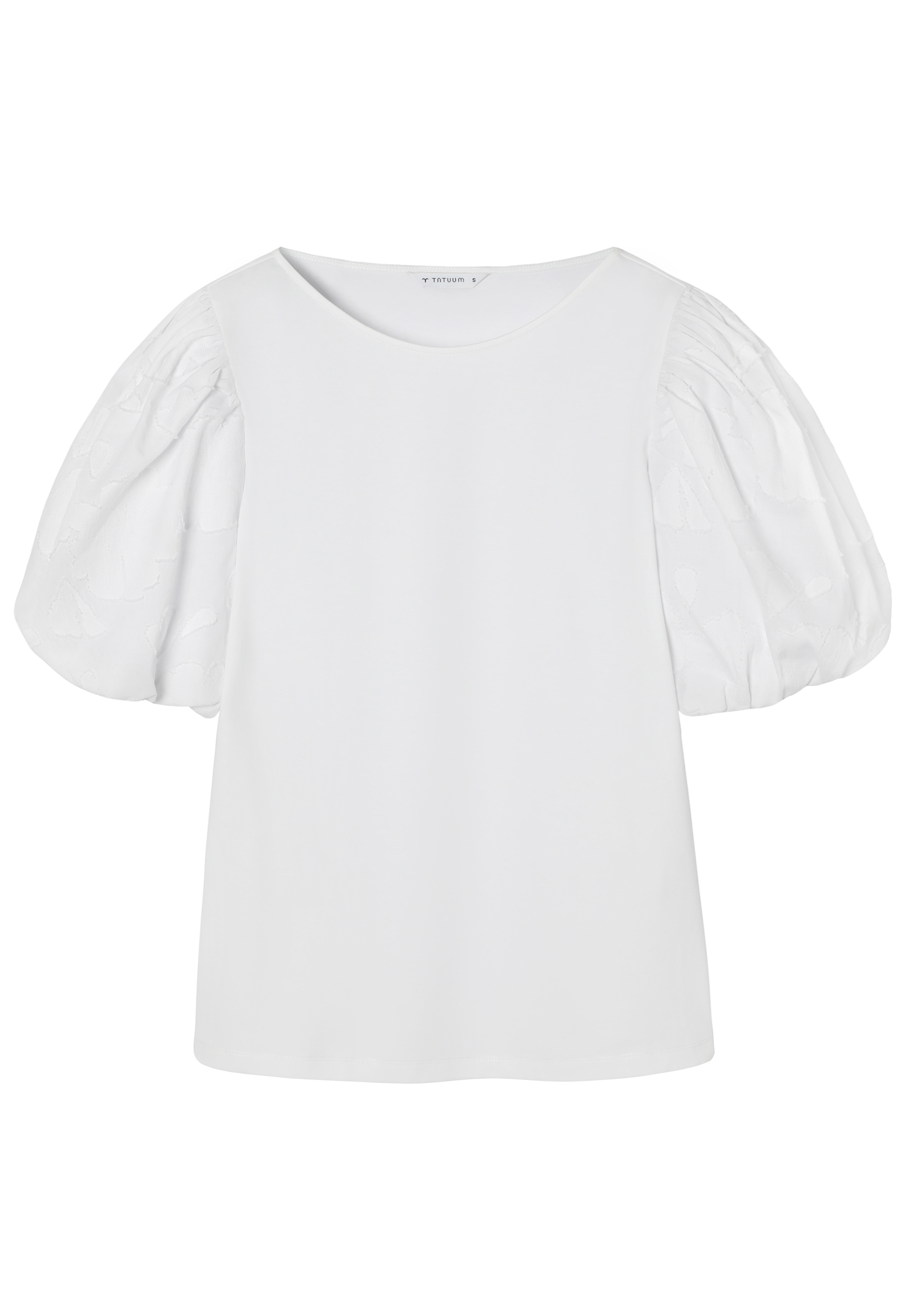 BAWEŁNIANA BLUZKA Z BUFKAMI - RIKA BIAŁY 2