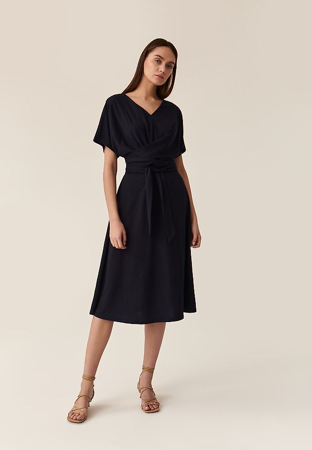 ROCHIE TRICOTATĂ CU LEGARE MILENNO 3 ROCHIE TRICOTATĂ CU LEGARE MILENNO 3 BLEUMARIN 2
