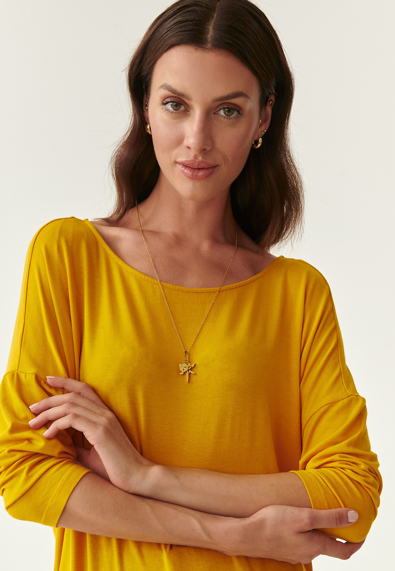LUŹNA BLUZKA DAMSKA DOROTEA 3 LUŹNA BLUZKA DAMSKA DOROTEA 3 ŻÓŁTY 82804