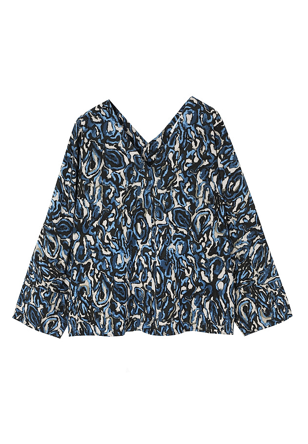 BLUZĂ DIN VISCOZĂ CU DESIGN ORIGINAL - VIVIENNE 1 BLUZĂ DIN VISCOZĂ CU DESIGN ORIGINAL - VIVIENNE 1 MULTICOLOR 6