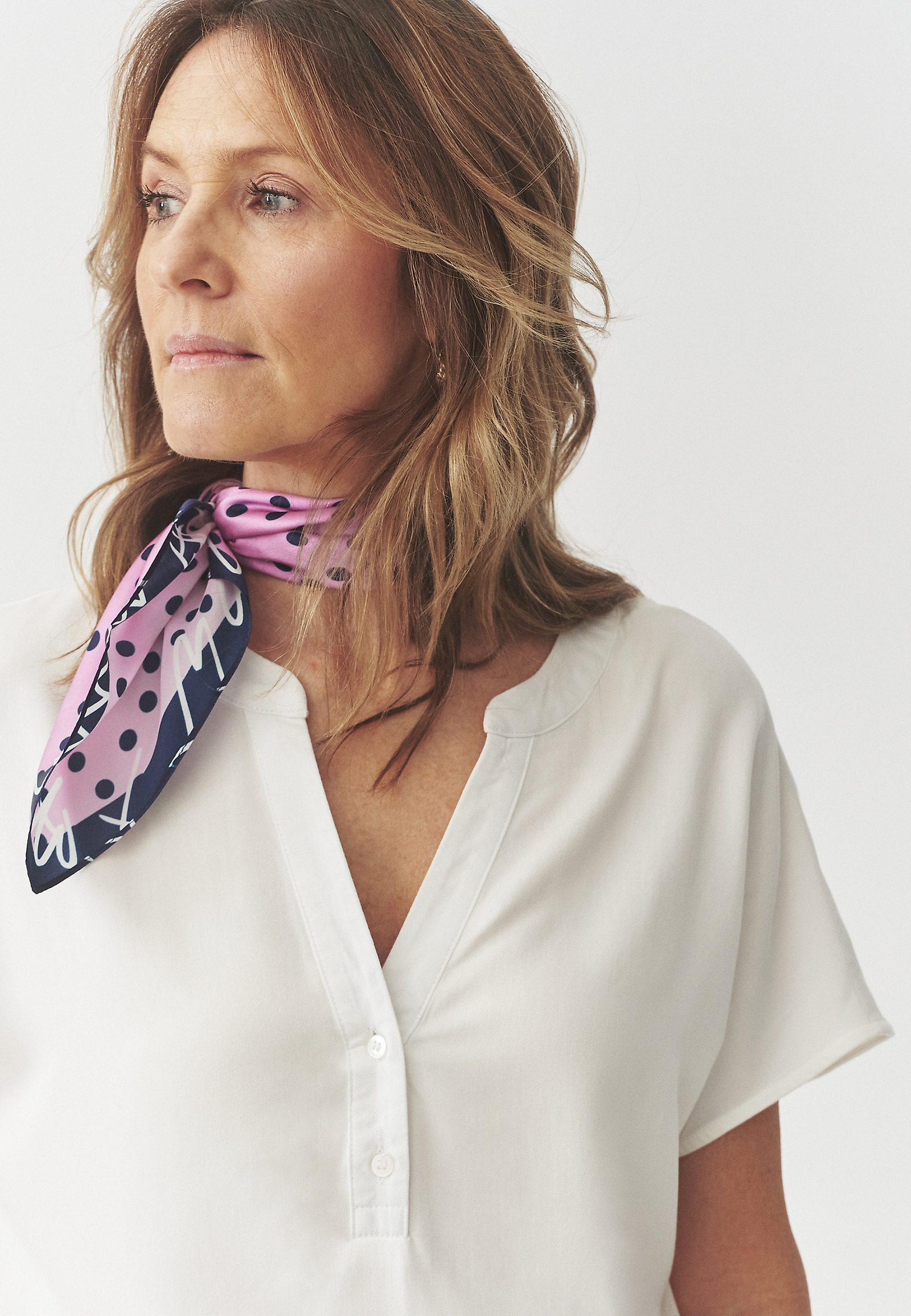 VISKOZNA BLUZA S KIMONO ROKAVI - MARELLI VISKOZNA BLUZA S KIMONO ROKAVI - MARELLI ECRU 105561