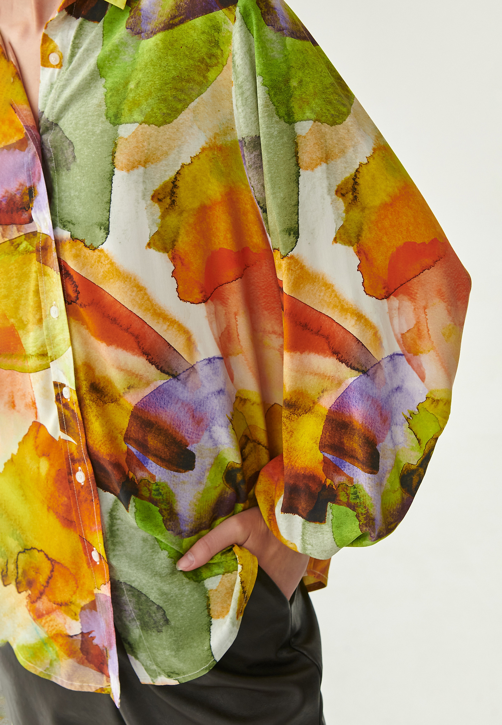 LADIES' SHIRT WITH PUFFED SLEEVES LIFO LADIES' SHIRT WITH PUFFED SLEEVES LIFO MULTICOLOR 80944