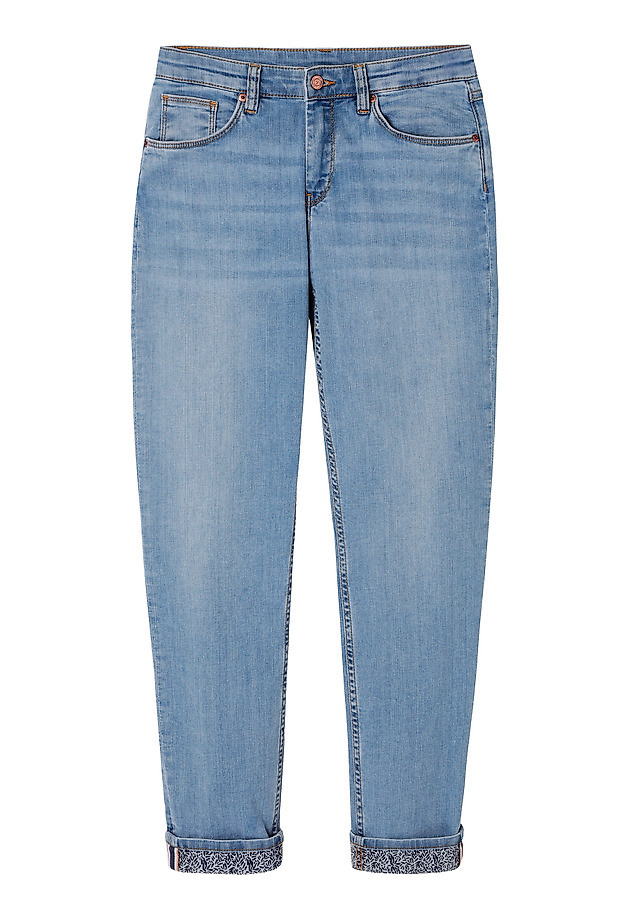 PANTALONI SLIM DIN JEANS CU CUREA - DEZI PANTALONI SLIM DIN JEANS CU CUREA - DEZI ALBASTRU 1