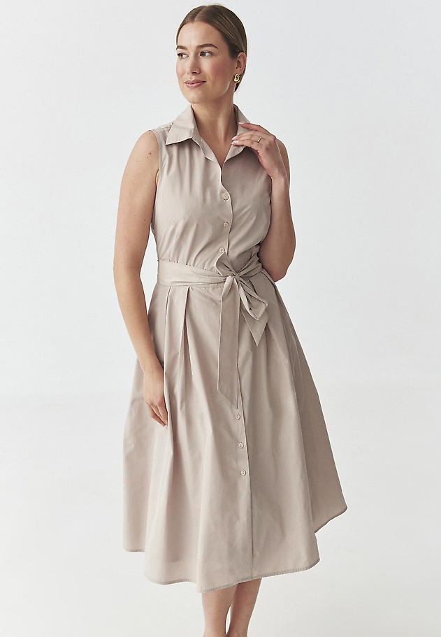 SLEEVELESS, BLOUSON SCHMISSER DRESS - NIKINA SLEEVELESS, BLOUSON SCHMISSER DRESS - NIKINA BEŻOWY 6