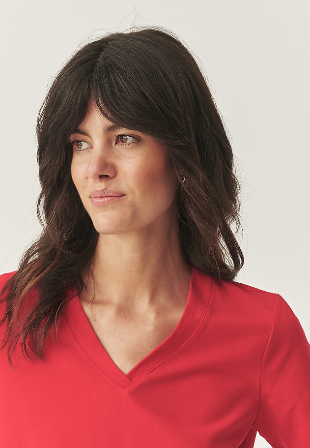 LEŽÉRNA BAVLNENÁ BLÚZKA - RIBI LEŽÉRNA BAVLNENÁ BLÚZKA - RIBI ČERVENÁ 4