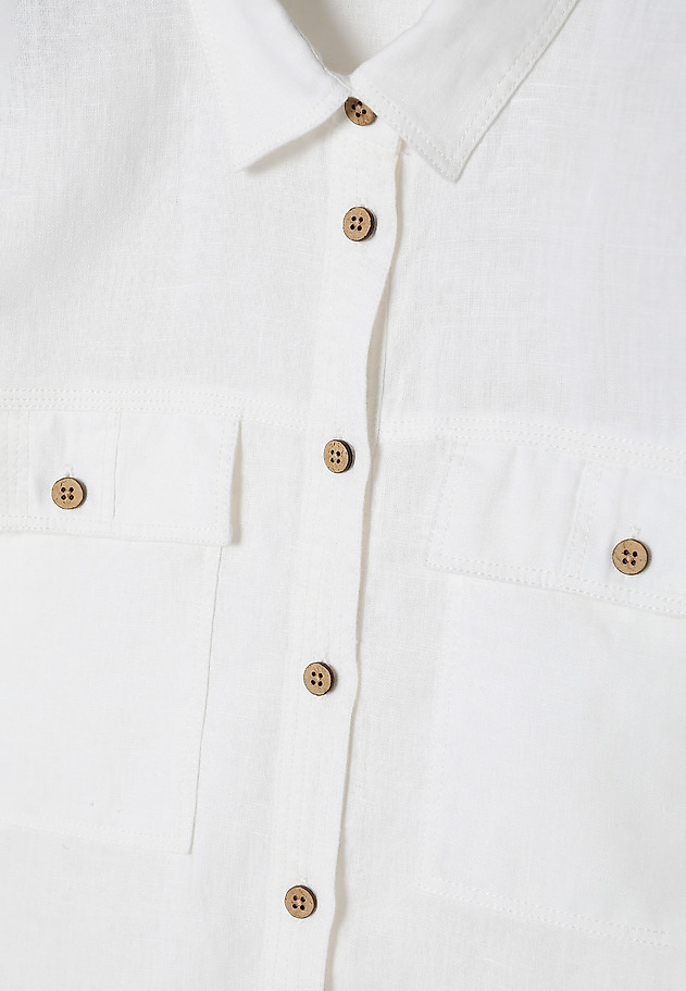 BREATHABLE LADIES’ LINEN SHIRT - SAKIMA BREATHABLE LADIES’ LINEN SHIRT - SAKIMA WHITE 5