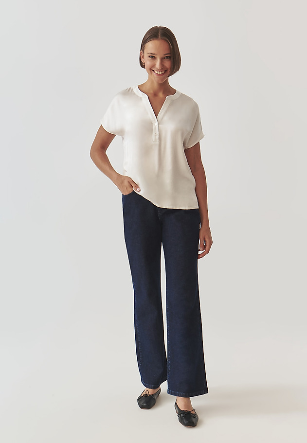 BLUZA IZ VISKOZNEGA SATENA - MARELLI BLUZA IZ VISKOZNEGA SATENA - MARELLI ECRU 2