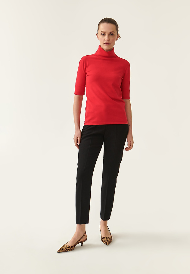LADIES' SHORT-SLEEVED TURTLENECK LU LADIES' SHORT-SLEEVED TURTLENECK LU RED 3