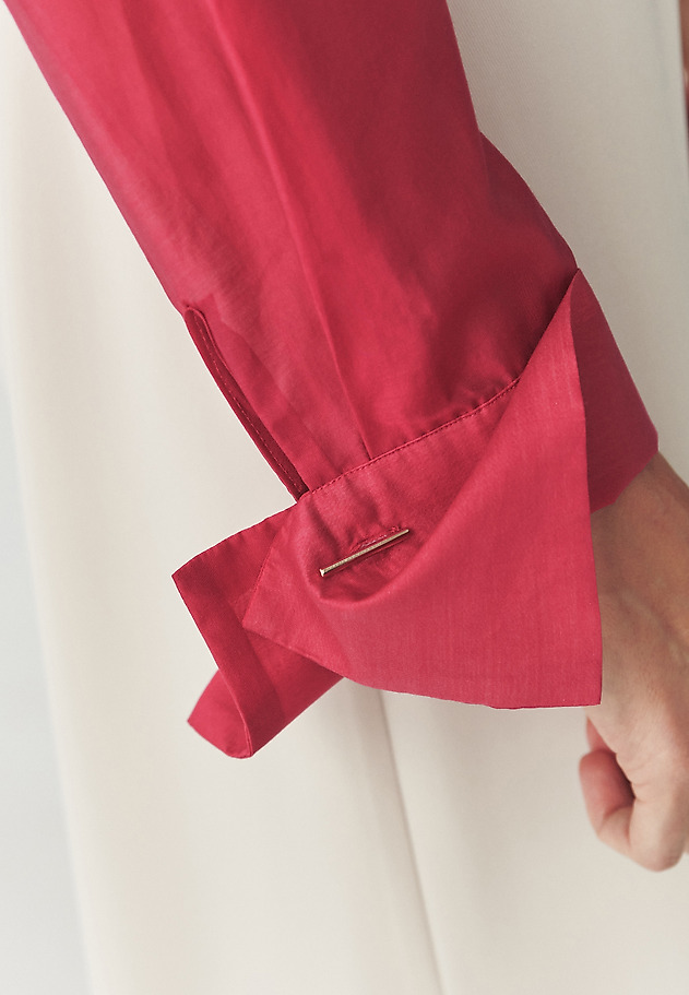 FUCHSIA LYOCELL SHIRT — BERRY FUCHSIA LYOCELL SHIRT — BERRY CZERWONY 7