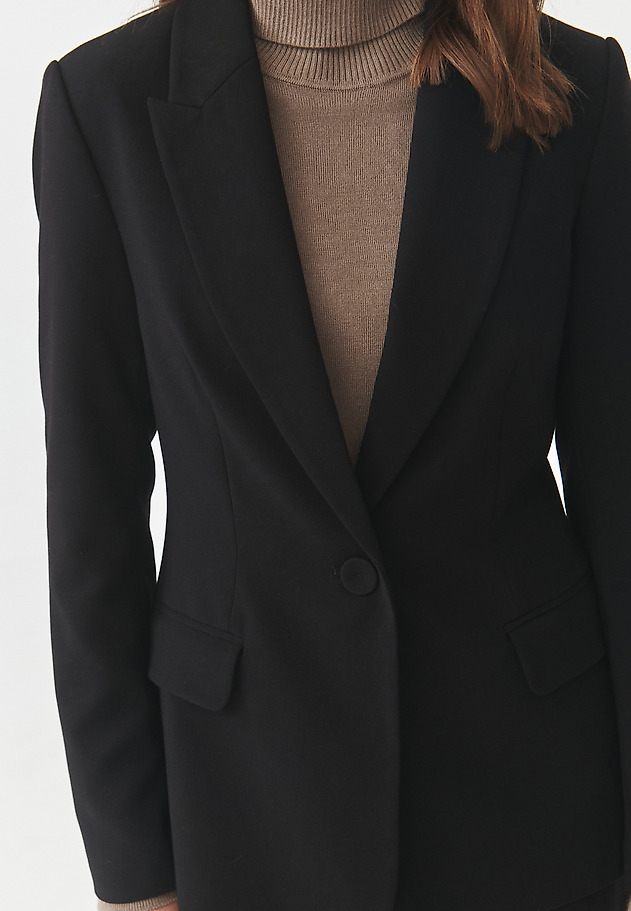 BLACK WAIST BLAZER — LAMIA 1 BLACK WAIST BLAZER — LAMIA 1 CZARNY 7