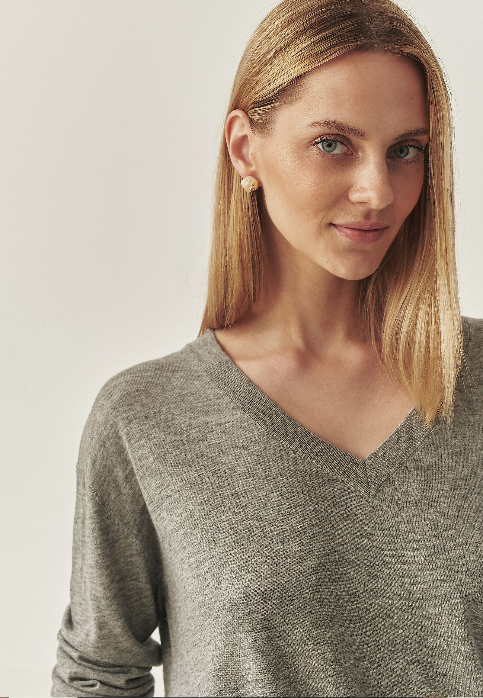 JUMPER TAILORAT DIN LANA -TESS JUMPER TAILORAT DIN LANA -TESS GRI 114935