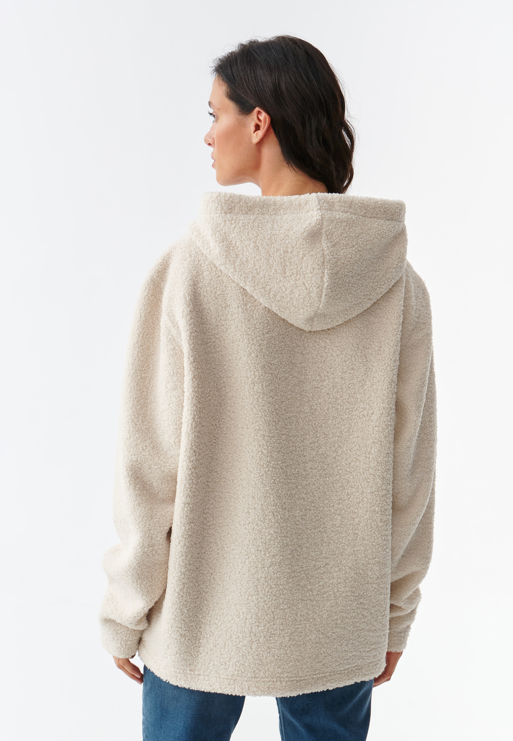 BLUZA DAMSKA TYPU OWIECZKA Z NASZYWKĄ Z MISIEM USZATKIEM MARAKIN WOMEN