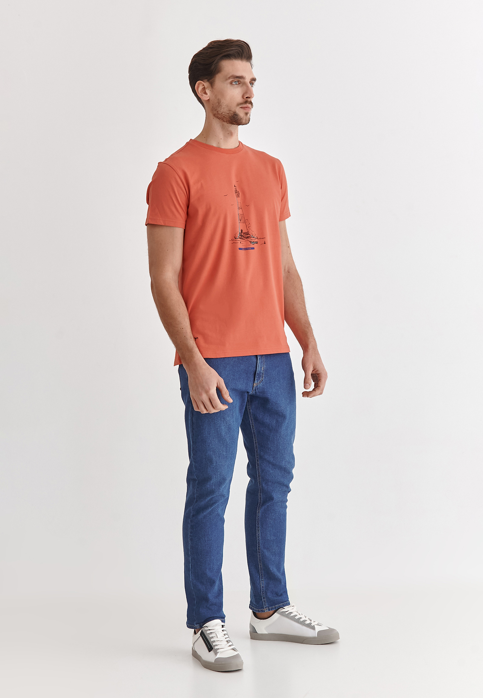 MEN'S COTTON T-SHIRT MIKIN 11 MEN'S COTTON T-SHIRT MIKIN 11 RED 78133